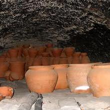 Traditional underground pottery cooler cave