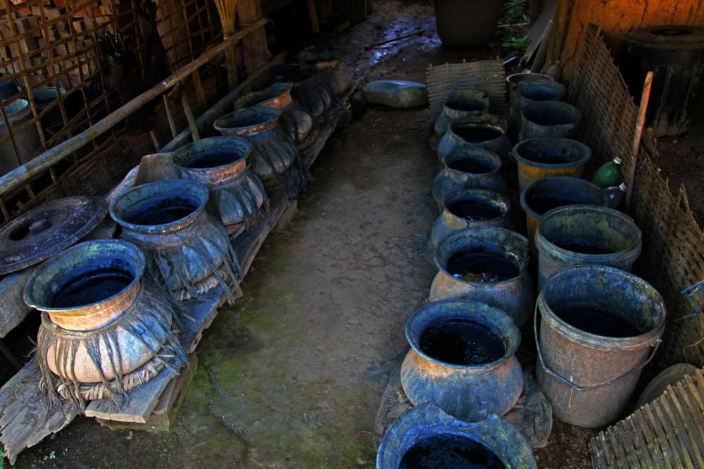 Indigo colors storage room
