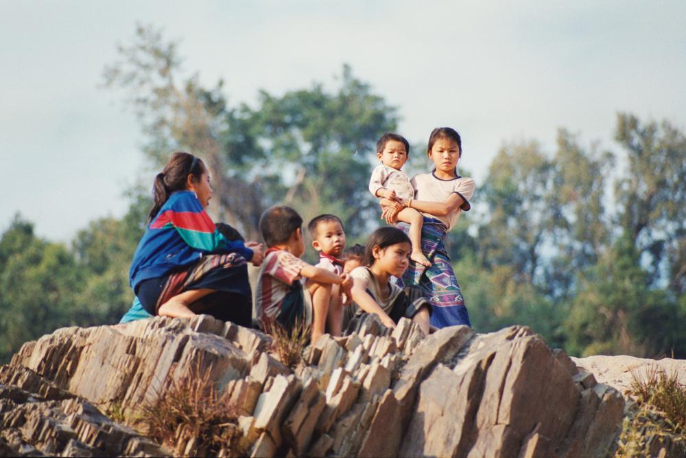 Villages living in the bank of the Mekong