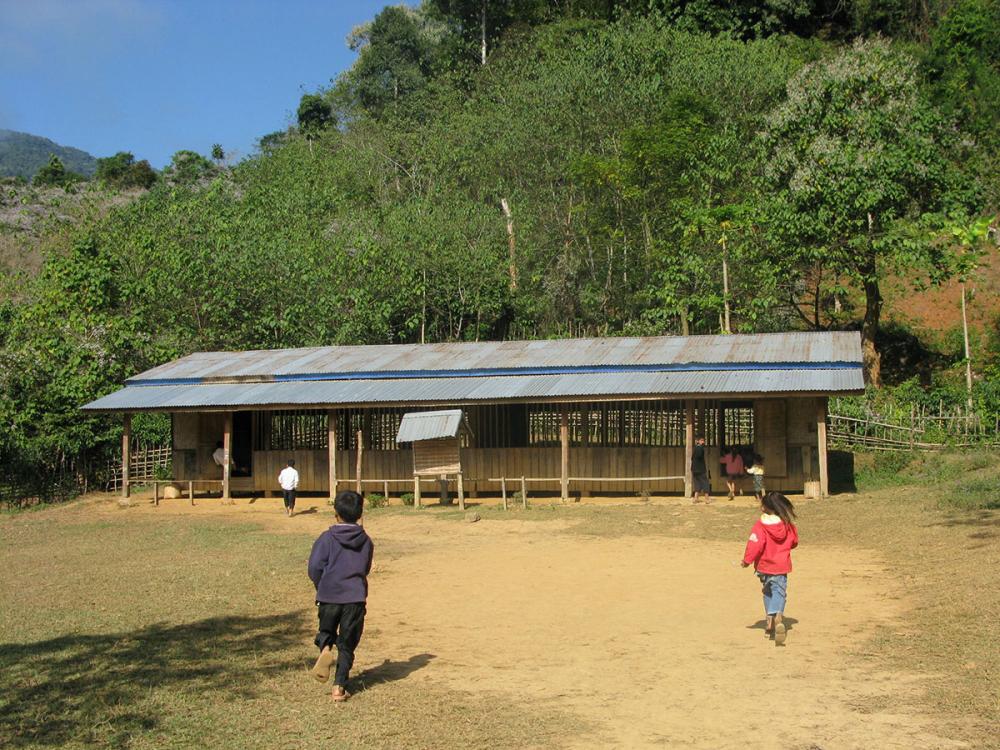A typical school in the remote villages like in Atsapeui