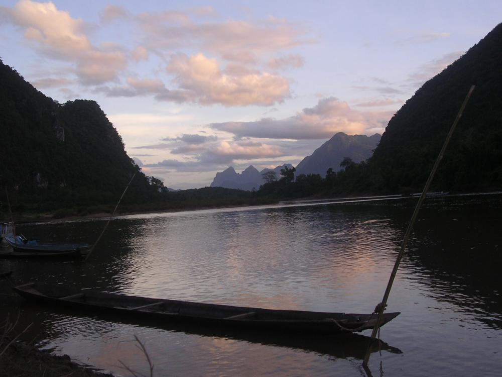 Sunset in Muang Ngoi Kao