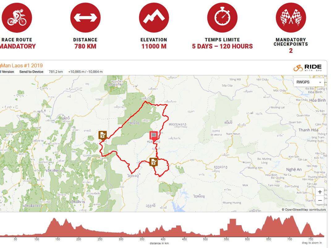 Biking Man in Laos - 1st Edition - 2019 - Map detail Biking Man in Laos - 1st Edition - 2019 - Map detail