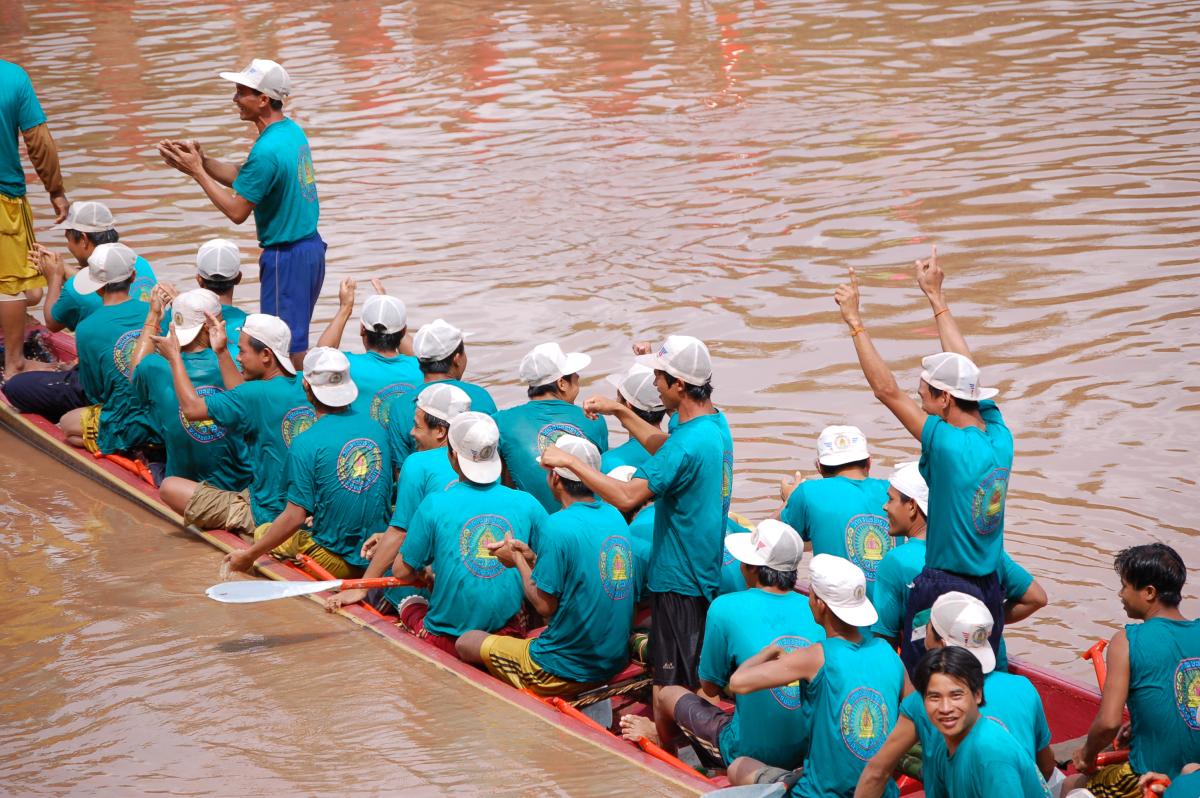 Course de pirogues sur la Nam Khan - Luang Prabang