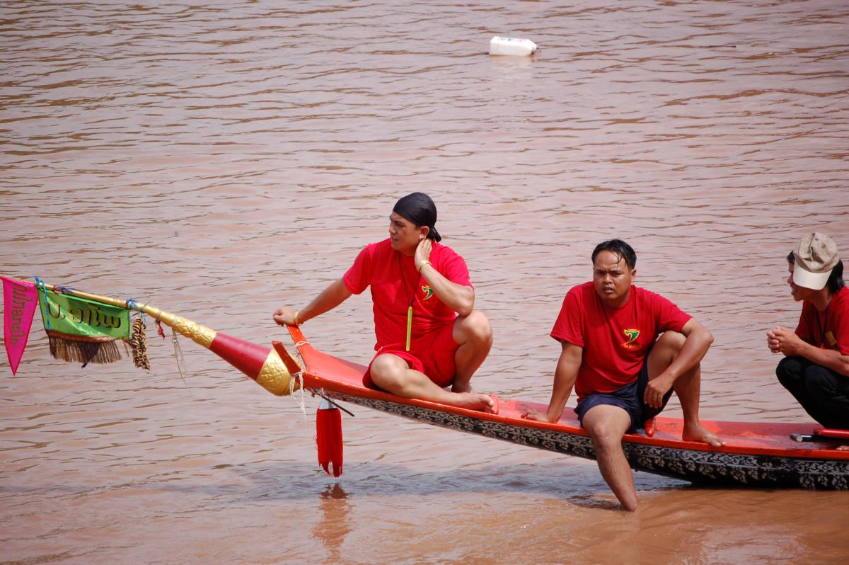 Course de pirogues sur la Nam Khan - Luang Prabang