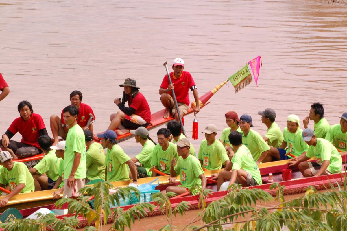 Course de pirogues sur la Nam Khan - Luang Prabang