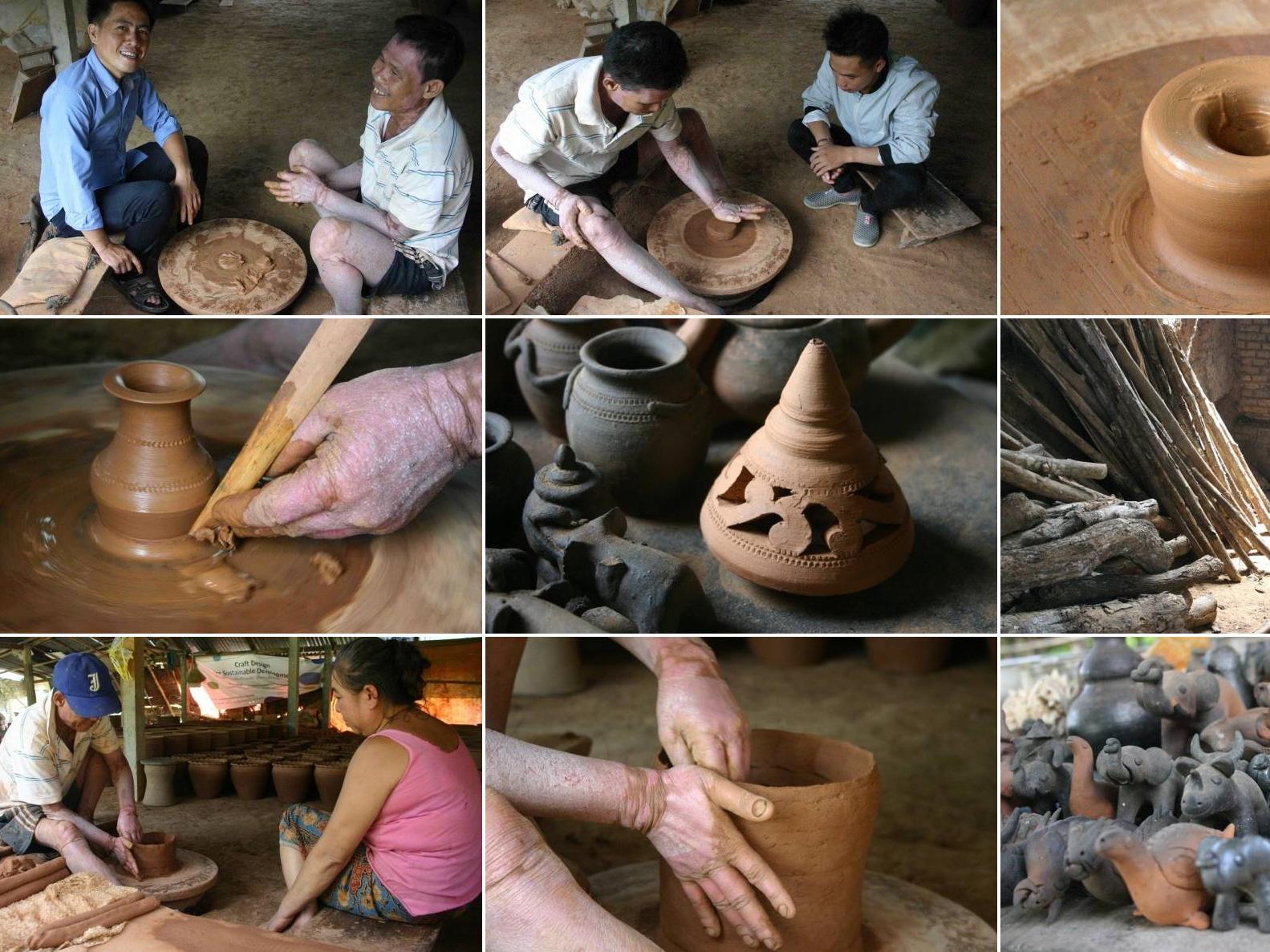 Activité poterie dans le village de Ban Jan, Luang Prabang