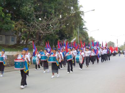 Défilé à Luang Prabang pour la journée des éléphants Défilé à Luang Prabang pour la journée des éléphants