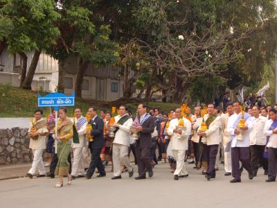 Défilé pour les éléphants à Luang Prabang, le 2 mars Défilé pour les éléphants à Luang Prabang, le 2 mars