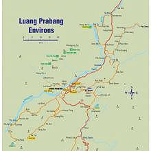 MAP : Luang Prabang environs, from Kuang Si to Pak Ou Caves