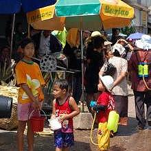 War in Luang Prabang - Lao new year