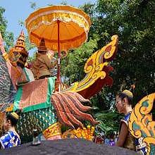 Parade of Miss Pimay in Luang Prabang