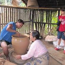 Ban Chan, the pottery village, opposite Luang Prabang