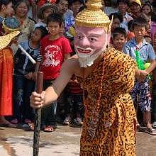 Costumes during the Pimay parade, in Luang Prabang