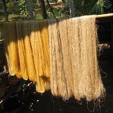 Silk - Natural Royal Silk - 100% handmade in Luang Prabang