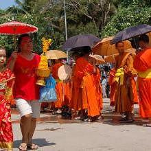 Parade during Pimay Lao (Lao new year)