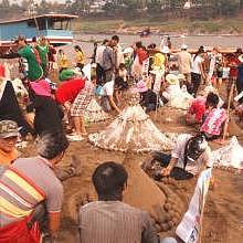 Pimay, Lao new year on the island of Luang Prabang