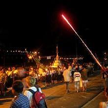 Parade for the festival of lights in Luang Prabang