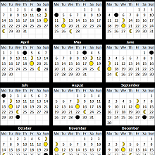 Lunar Calendar for Laos 2019