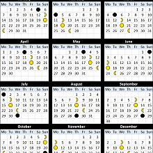 Lunar Calendar for Laos 2019