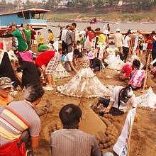 Pimay, Lao new year in Luang Prabang on the 14th April