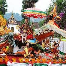 Miss Pimay in Luang Prabang during the parade