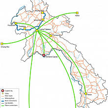 Airlines connections to Luang Prabang