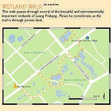 MAP : Wetland walk in Luang Prabang
